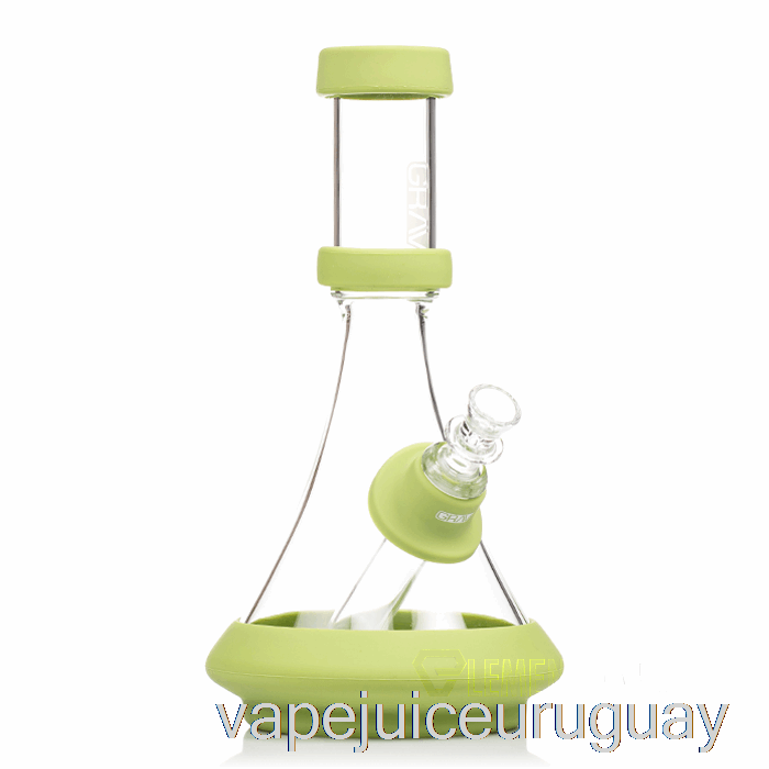 Vaso Grav Deco En Silicona Transparente + Vape Verde Aguacate Recargable